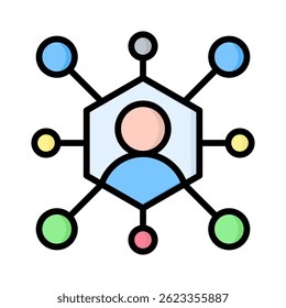 Networking Icon Element for Design