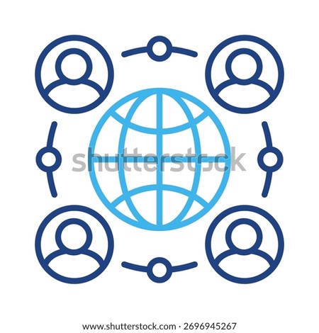 Networking Icon Element For Design