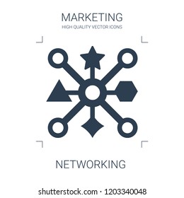 networking icon. high quality filled networking icon on white background. from marketing collection flat trendy vector networking symbol. use for web and mobile