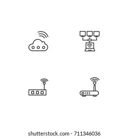 Networking Icon Line