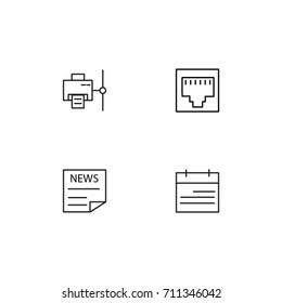 Networking Icon Line