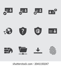 networking icon set. Computer security icons set. Modern outline elements, graphic design concepts, simple symbols collection. Vector line icons