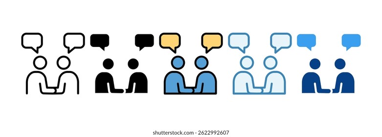 Networking Icon Set Multiple Style Collection