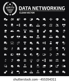 Networking icon set,vector