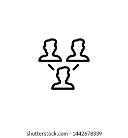 networking icon sign signifier vector