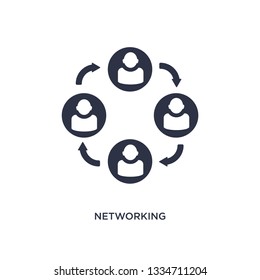 networking icon. Simple element illustration from human resources concept. networking editable symbol design on white background. Can be use for web and mobile.