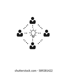 Networking icon stock vector design