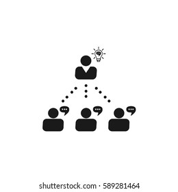 Networking icon stock vector design