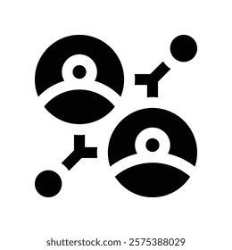 networking icon. vector glyph icon for your website, mobile, presentation, and logo design.