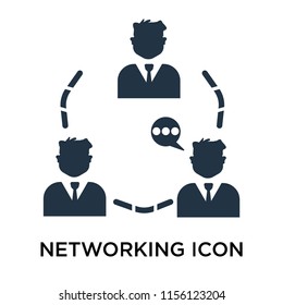 Networking icon vector isolated on white background, Networking transparent sign