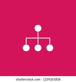 networking icon vector. networking sign on pink background. networking icon for web and app