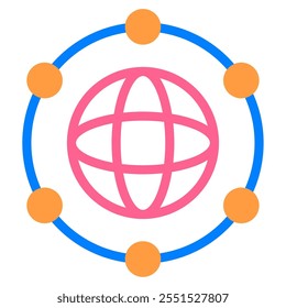 Networking icon for web, app, infographic, etc