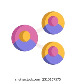 icono de red para tu sitio web, móvil, presentación y diseño de logotipo.