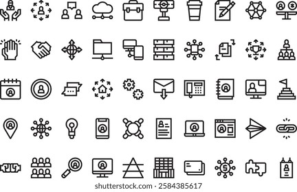 Networking icons High-Quality Vector Icons Collection with Editable Stroke. Ideal for Professional and Creative Projects.