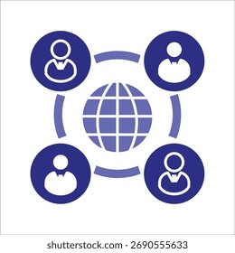 networking icons. simple colored  vector