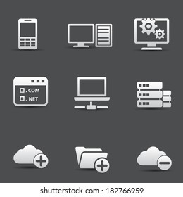 Networking icons,vector