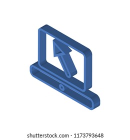 Networking isometric left top view 3D icon
