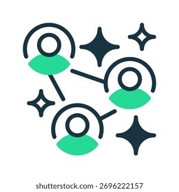 Networking Line Icon, Outline Symbol for Connection Building, Business Collaboration, Information Sharing, Professional Growth, and Team Communication. Vector Sign Icon.