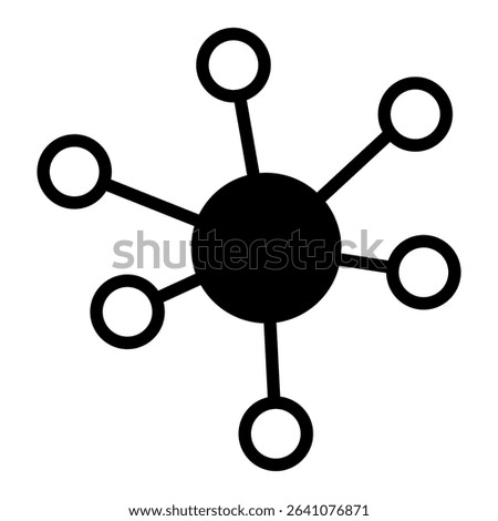 Networking mixed glyph icon. Simple vector icon design in glyph style. Editable vector format