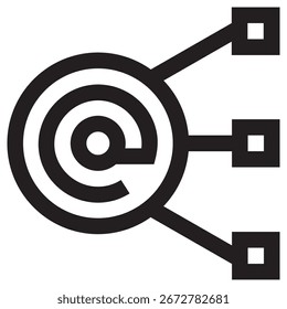 Networking Modern Vector Icon – Minimal Illustration Symbol Template for Web Mobile App UI Design