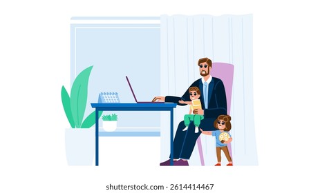 networking parent businessman vector. innovation growth, finance mentorship, resilience productivity networking parent businessman character. people flat cartoon illustration