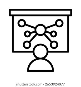 Elemento de icono de habilidades de red para diseño