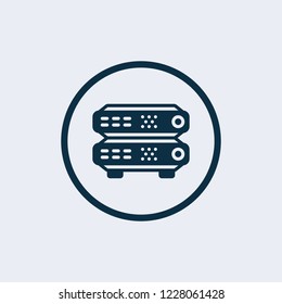 Networking switch, network, router icon vector image. Can also be used for communication, connection, technology icon