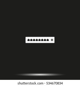 Networking switch or router icon.