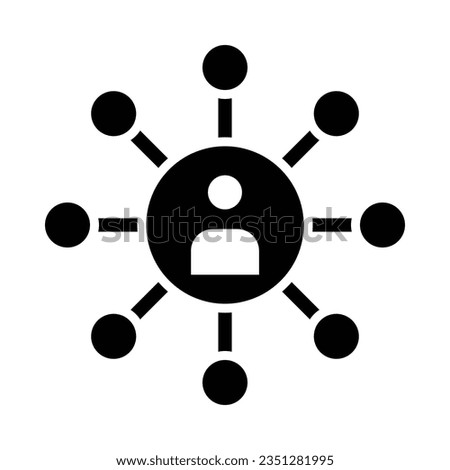 Networking Vector Glyph Icon For Personal And Commercial Use.
