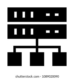 networking vector glyphs icon