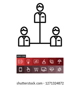Networking vector icon