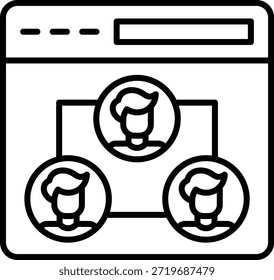 Icono de Vector de red. Se puede utilizar para aplicaciones de impresión, móviles y de Web.