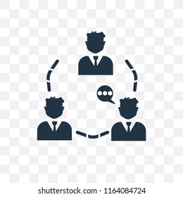 Networking vector icon isolated on transparent background, Networking logo concept