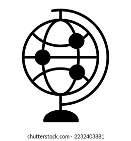 Icono de vector de red aislado en fondo blanco