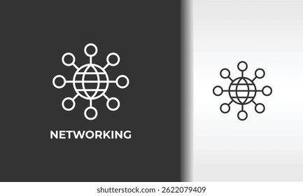 Ilustração De Símbolo Isolado De Vetor, Ícone Ou Sinal De Logotipo De Rede