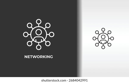 Ilustração De Símbolo Isolado De Vetor, Ícone Ou Sinal De Logotipo De Rede