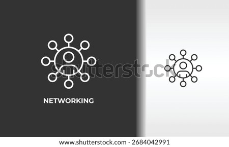 Networking Vector, Icon Or Logo Sign Isolated Symbol Illustration
