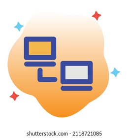 Networking Vector icon which is suitable for commercial work and easily modify or edit it

