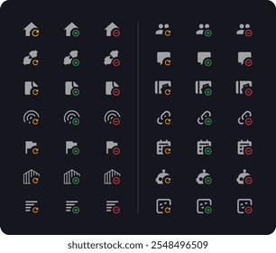 Networking Vector Icons. Cross-media banner web icon vector illustration concept