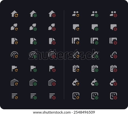 Networking Vector Icons. Cross-media banner web icon vector illustration concept