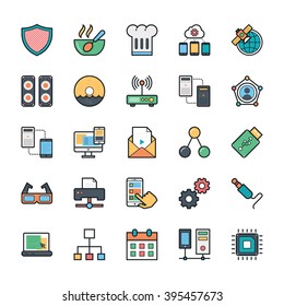 Networking, Web, User Interface and Internet Vector Icons 12