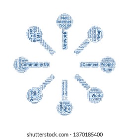 networking word cloud. tag cloud about networking
