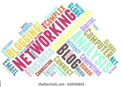 Networking Word Cloud Typography Stock Vector (Royalty Free) 610550654 ...