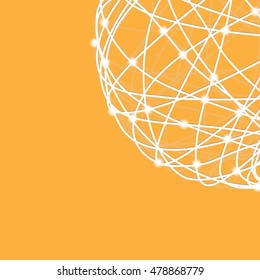 Networks - Abstract Technology Futuristic Globe Design. Globalization concept.