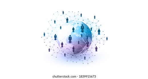 Networks - Business Connections - Social Media Concept Design