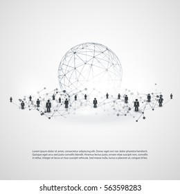 Networks - Business Connections - Social Media Concept Design