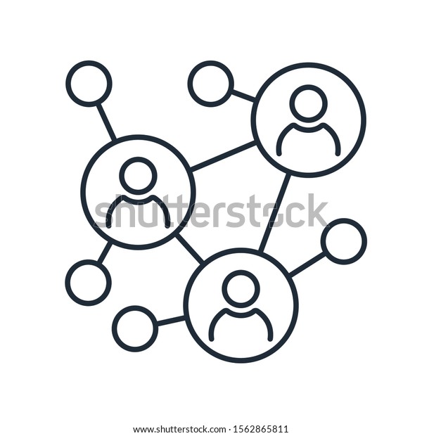 Networks Business Connections Social Media Vector Stock Vector (Royalty ...