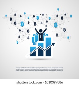 Networks - Business Connections - Worldwide Financial Connections, Online Banking, Money Transfer Concept Design, Vector Illustration