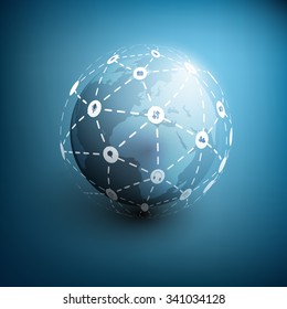 Networks - Globe Design Concept