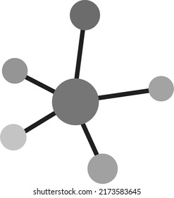 Netzwerk-Symbol, Vektorbild. Kann auch für Webentwicklung verwendet werden. Geeignet für mobile Apps, Web-Apps und Printmedien.